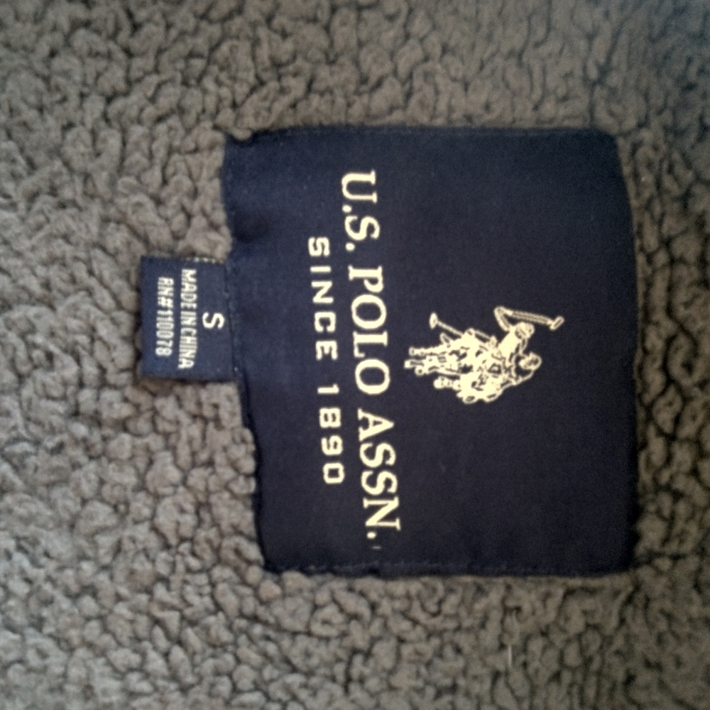 U. S Polo hoodie, Gray, size men's small - Picture 3 of 5